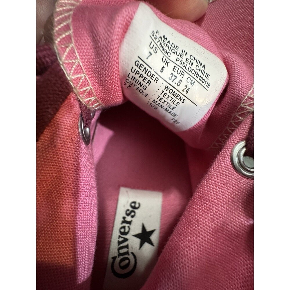 Converse All Star Marimekko Cream And Purple Groovy High Top Shoes Size Woman 7 - Picture 11 of 12